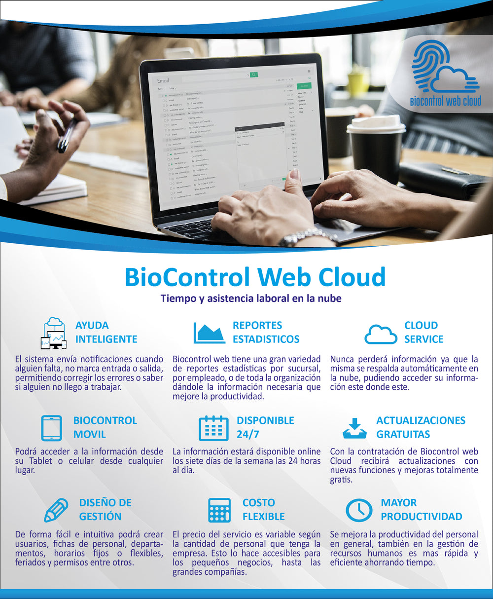 Sistema de Control de Personal BIOCONTROL WEB CLOUD